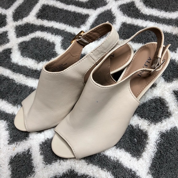 Alfani Leather Mule Slingback Heels - Picture 3 of 8